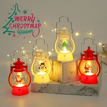 

HOOUDO Small Lantern Clearance Night Lights Christmas Decorative Hand Lamps LED Night Light Home Party Christmas Decoration