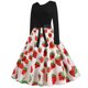 thumbnail image 4 of Vestidos Para Mujer Vestidos Casuales Cuello Redondo Cosplay Estampado Manga Larga Cintura Alta Lazo Cinturón Vestido Odeerbi ODB134501, 4 of 9