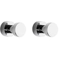 thumbnail image 1 of BVL Ganchos para toallas cromados, paquete de 5 ganchos de pared de metal inoxidable, ganchos para ropa autoadhesivos o montables en la pared para baño y cocina, 1 of 5