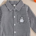 thumbnail image 4 of mgoYE Preemie Boy Clothes Infant Boys Girls Clothes Set Newborn Baby Romper Hat Ribbed Knit Long Sleeve Button Solid Bodysuit Jumpsuit Size 0-3 Months, 4 of 4