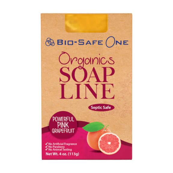 Bio-Safe One, Inc - Powerful Pink Grapefruit Organic Soap Bar - 4 oz.