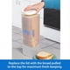 thumbnail image 5 of Caja de Pan Transparente Soporte de Plástico para Almacenamiento de Tostadas Frescas con Tapa Recipiente para Almacenamiento de Pan,A, 5 of 5