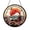 Acrylic 3.5 Inch, variant on Round Japanese Landscape Stained Glass Window Suncatcher, Pagoda and Cherry Blossom Design, Elegant Zen Home Accent
