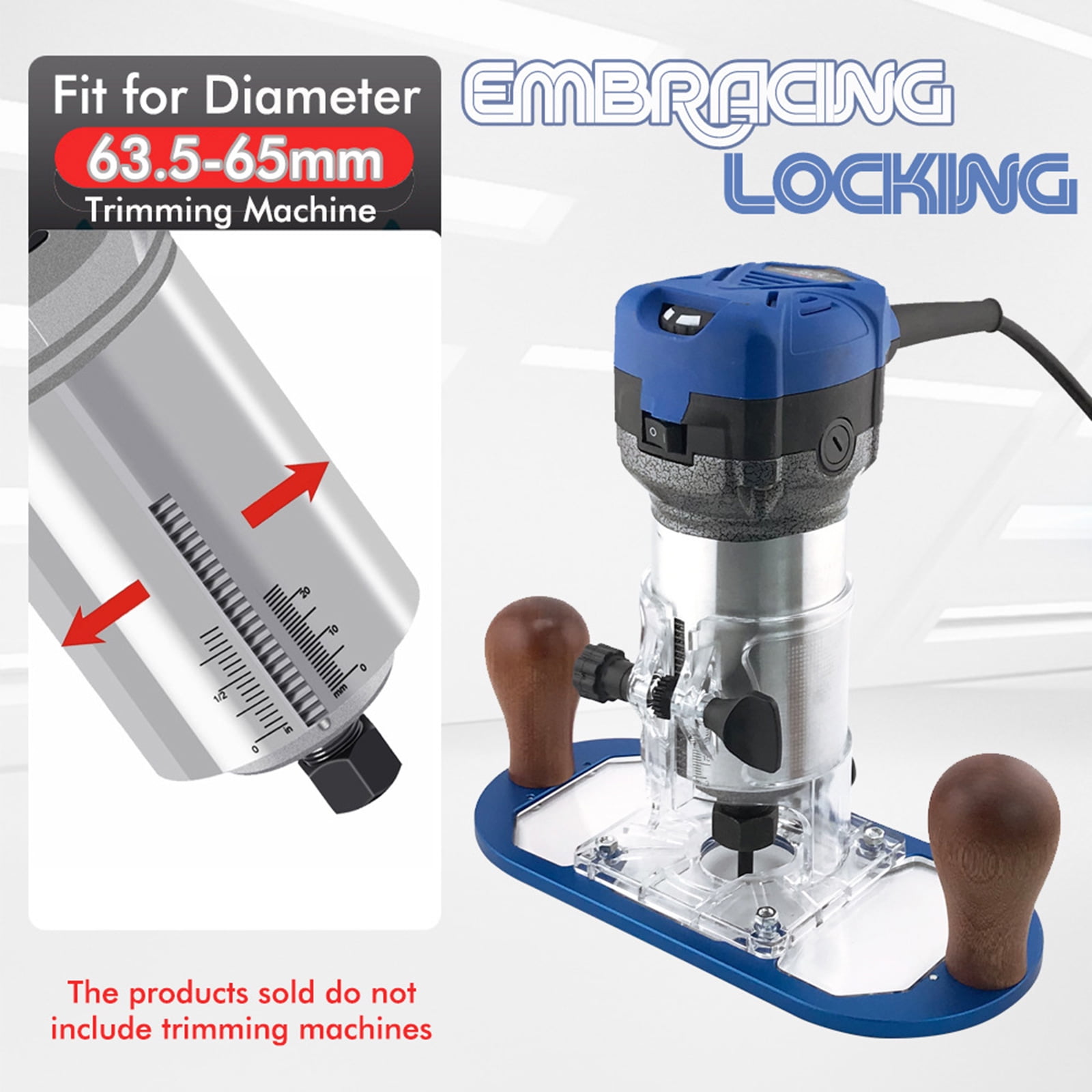 Professional Woodworking Router Base Stabilizers With Clear Cover Adjustable Blade Depth Durability Construction