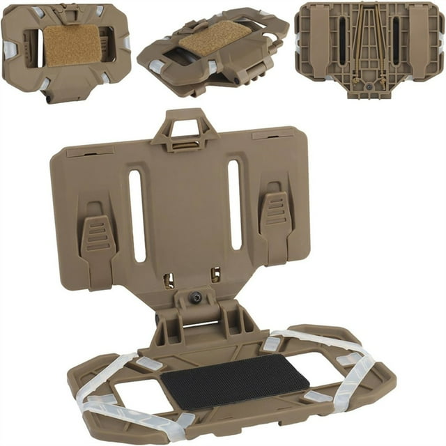 Plate Carrier Phone Mount Vest Phone Holder Foldable MOLLE Navigation Phone Carrier Board For Screen Size 4.7"-6.7"