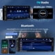 thumbnail image 3 of - téreo de auto de un solo DIN con Carplay Android Auto, radio de pantalla táctil HD de 6.86 pulgadas con Bluetooth, radio de auto 1 DIN con Mirror Link, control por voz, FM/DSP/SWC AUX, 3 of 5