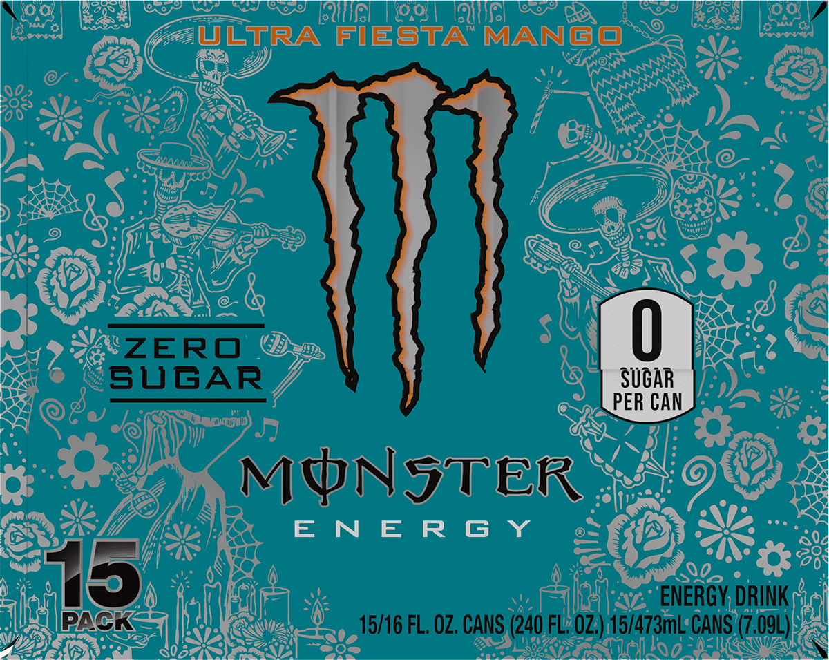 Monster Energy Ultra Fiesta Mango 15 Pack - 16 Fl Oz
