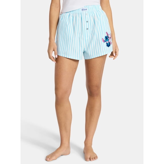 Disney Stitch Women's Boxer Shorts, Size XXS-XXL