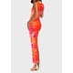 thumbnail image 2 of Vestido Maxi PRETTYGARDEN Floral Naranja para Mujer Talla XL, 2 of 5