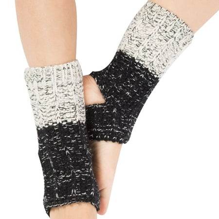 

1 Pair Acrylon Soft Woman Latin Cuffs Winter Warmers Girl Socks Dancing Fitness Knitted Toppers Leg Ballet
