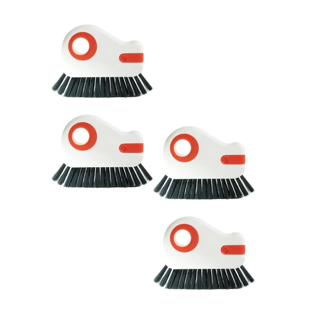 Oleegame 2PC Cleaning Brush 2 In 1 Window Cleaning Brush For Cleaning Scrubbing Brushes Window Joint Cleaner Household Tool 2pc Orange