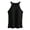 Black, variant on Womens Sleek Solid Sleeveless Tank Top With Built In Chest Pad For Fit And Flexible Yoga Wear Seamless Neckline Camisole For Layering And Training Sleeveless Blouses Women, Size XL