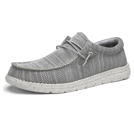 

Bruno Marc Men s Casual Slip-on Loafers Lightweight Stretch Deck Dress Shoes GREY Size 6.5