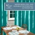 thumbnail image 4 of TOWN & COUNTRY BASICS Cabana Solid Heavyweight Indoor Outdoor Curtains, Light Filtering Opacity with Grommet Top, Water Repellent, 2-Pack Set, 54"x108", Teal, 4 of 9