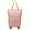 1PC-PINK, variant on Lakwi Large-Capacity Foldable Travel Storage Bag, Durable Nylon Material, Black, Multifunctional Portable with Wheels, Fits Overhead Luggage Compartment for Air Travel