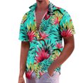 thumbnail image 1 of Hawaiian Shirt For Men, Men's Vintage Button Down Bowling Shirts Short Sleeve Summer Beach Shirt2XL, 1 of 5