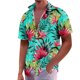 thumbnail image 1 of Hawaiian Shirt For Men, Men's Vintage Button Down Bowling Shirts Short Sleeve Summer Beach Shirt 3XL, 1 of 5