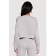 thumbnail image 4 of Women's Cropped Pullover Sweatshirt with Thumbholes, 4 of 4