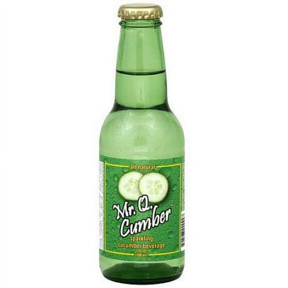 (Pack of 24) Mr Q Cumber Sparkling Cucumber Beverage, 7 fl oz