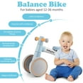 thumbnail image 6 of Babyjoy Baby Balance Bikes w/4 Wheels for 12-36 Months Toddler Mini Bike Blue, 6 of 11