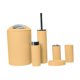 thumbnail image 4 of Juego de accesorios de baño de 6 piezas con diseño moderno, jabonera, escobilla de inodoro, jabón Morandi Amarillo, 4 of 9