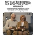 thumbnail image 6 of TOPRenddon Wireless Doorbell, Mini Waterproof Door Bell Chime Operating at 500 Feet, Doorbell with 36 Melodies, 4 Volume Levels & LED Flash, 2 Receiver + 1 Button, Black, 6 of 9