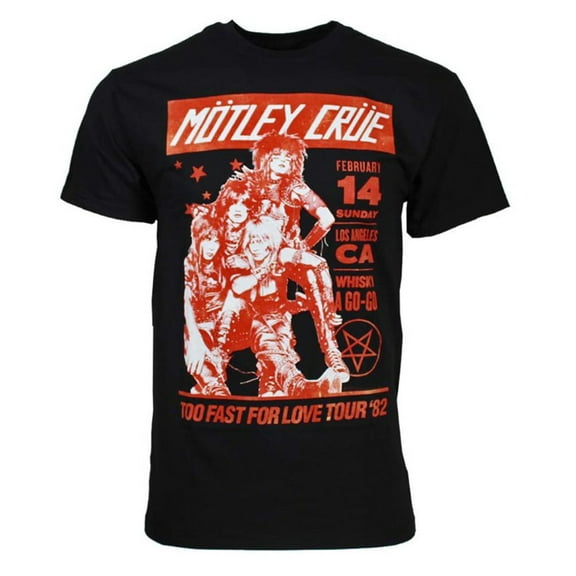Motley Crue Men's Whisky A Go Go T-Shirt | Officially Licensed Merchandise