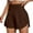 Brown-a, variant on QHFBli Womens Running Shorts High Waisted Quick Dry Athletic Shorts Sports Workout Gym Track Drawstring Shorts with Pockets