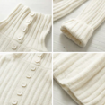thumbnail image 3 of Pulls à Col Roulé à Manches Courtes Tops en Tricot, 3 of 4
