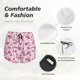 thumbnail image 4 of Balery Flower Butterfly Pantalones cortos deportivos para mujer con forro y dos bolsillos, elásticos, para entrenamiento, gimnasio, yoga-Medium, 4 of 7