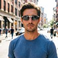 thumbnail image 3 of Polarized Photochromic Sunglasses Auto Light Changing Glasses Anti Glare Day Night Driving Shades For Cycling Fishing Outdoor Sports(Multicolor-15Cm), 3 of 3