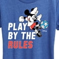 thumbnail image 3 of Disney - Play By The Rules Soccer - Women's Short Sleeve Graphic T-Shirt, 3 of 5