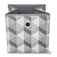 Mainstays Collapsible Fabric Cube Storage Bin (10.5" x 10.5"), 3D Gray