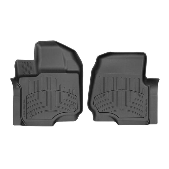 WeatherTech FloorLiner HP Custom Fit Floor Mats compatible with Ford F-150 Lightning, F-150 Raptor, F-150 - 1st Row, Black