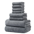 thumbnail image 2 of 8-Piece Luxury Bath Towel Set | 2 Bath Towels, 2 Hand Towels, 4 Washcloths | 600GSM Hotel-Grade Quick-Dry Cotton | Soft Spa Collection for Bath, Beach & Gym, 2 of 2