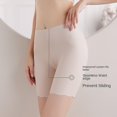 thumbnail image 4 of Pantalones de seguridad 2 en 1 de cintura alta sin costuras de seda helada, bragas para mujer, pantalones cortos transpirables ondulados debajo de la falda, medias, ropa interior para mujer, 4 of 5