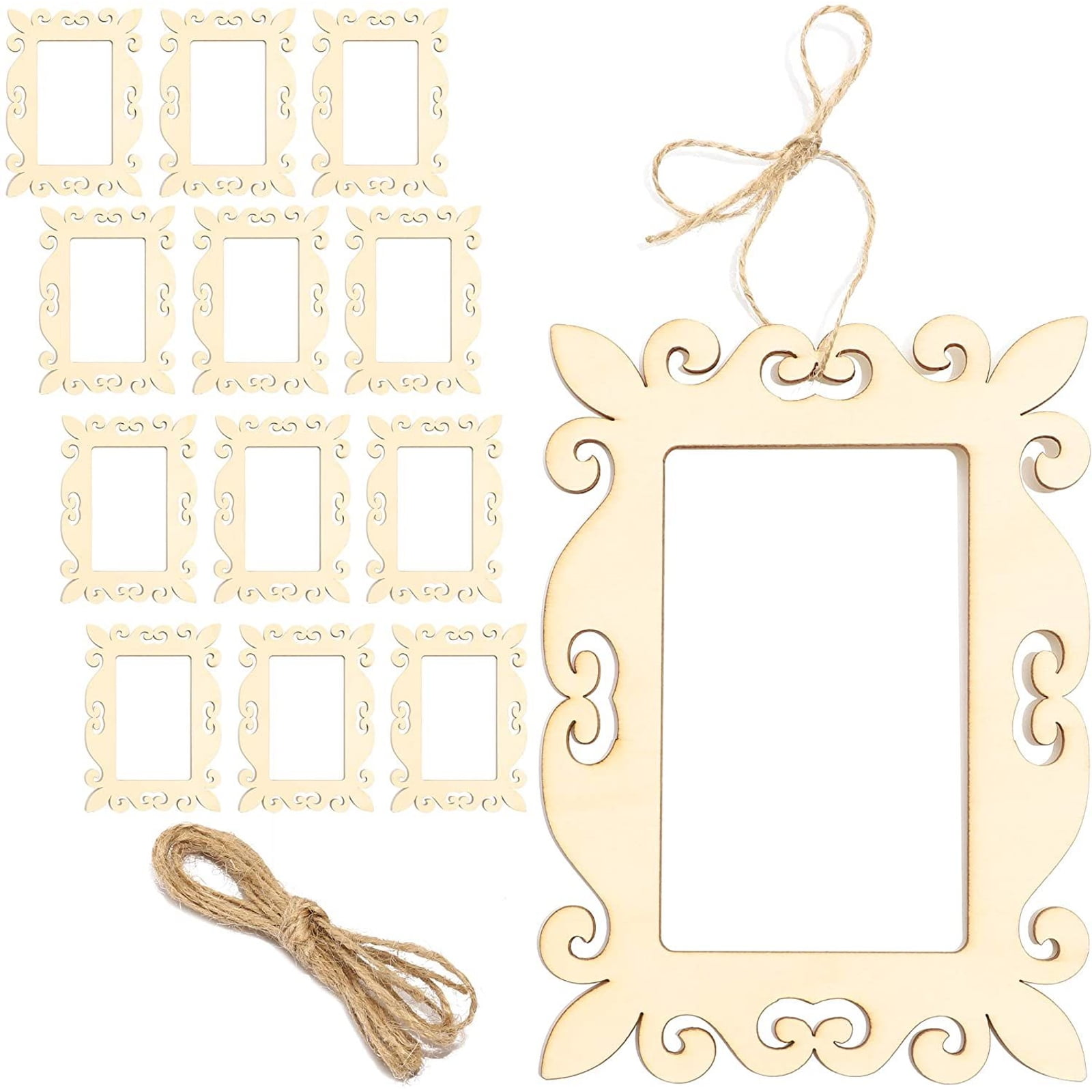 Details about   50 Pack Cardboard Paper Picture Photo Frame DIY Hanging Kit 4 x 6 Inch Kraft 