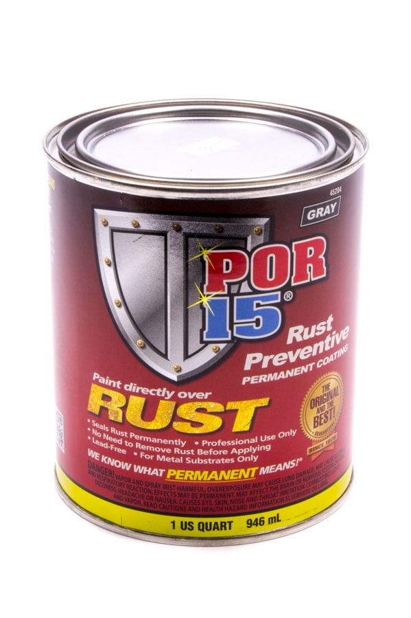 POR15 Rust Preventive Paint Gray 1 qt can P/N 45204