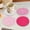 Pink, variant on Gallickan 4pc Round Woven Cotton Rope Coasters, 4.33in Heat Insulation Drink Mats, Handcrafted Kitchen Table Pads, Rose Pink, Absorbent and Washable