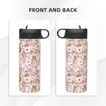 thumbnail image 3 of Yiaed Autumn Floral Deer Print Water Bottle with Straw Lid, Stainless Steel Double Wall Insulated Water Bottle | Leak-Proof and Spill-Proof Water Bottle, 3 of 8