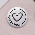 thumbnail image 4 of Pocket Hug Token Inspirational Reminder Gifts Mental Health Thinking of You Gift Self Love with PU Leather Keychain, 4 of 10