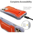 thumbnail image 5 of FITO For iPhone 11 Pro Max Case, Phone Case with Screen Protector and Kickstand (Orange), 5 of 7