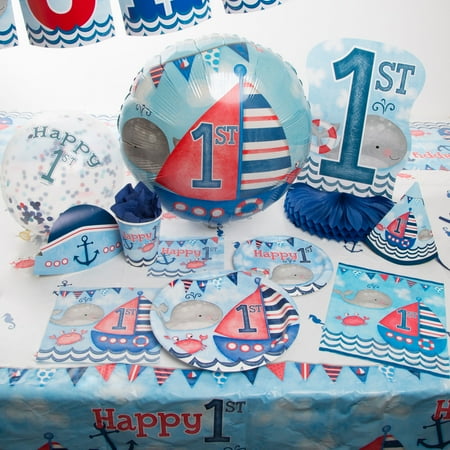 Nautical First Birthday Party Supplies Walmart Com