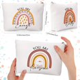 thumbnail image 2 of LMHF 60 Pcs Rainbow Canvas Makeup Bags Inspirational Cosmetic Bags Bulk for Women, 2 of 5