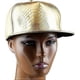 thumbnail image 4 of Unisex Snapback Hats,Adjustable Hip Hop Flat Brim Cap (Gold), 4 of 4