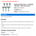 thumbnail image 2 of Ignition Coil Set 6 Piece - Compatible with 2004 - 2006 Toyota Sienna 2005, 2 of 2