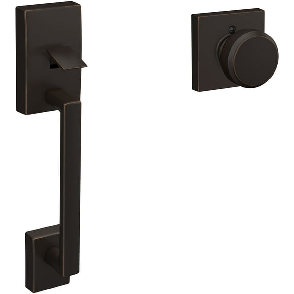 Schlage Fe285-Cen-Bwe-Col Century Lower Half Handleset For Electronic Deadbolt - Bronze