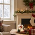 thumbnail image 4 of Christmas Light Up Ceramic Village,Led Lighted White Snow House Porcelain Ornament,Winter Christmas Glowing Decor for Mantel Tabletop, 4 of 6