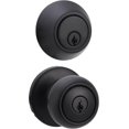 thumbnail image 1 of Exterior Door Knob With Keyed Lock and Deadbolt Coastal Matte, 1 of 7