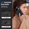 thumbnail image 7 of for Google Pixel 9 Pro XL Case with Camera Lens Cover, HD Screen Protector, 10 FT Military Grade Drop Protection, Magnetic Ring Holder Kickstand Protective Phone Case, Black, 7 of 7